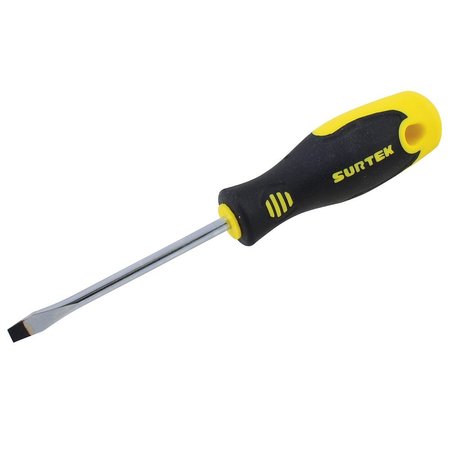 SURTEK Bi-material screwdriver round shank flat tip 5/16x8 in. D205